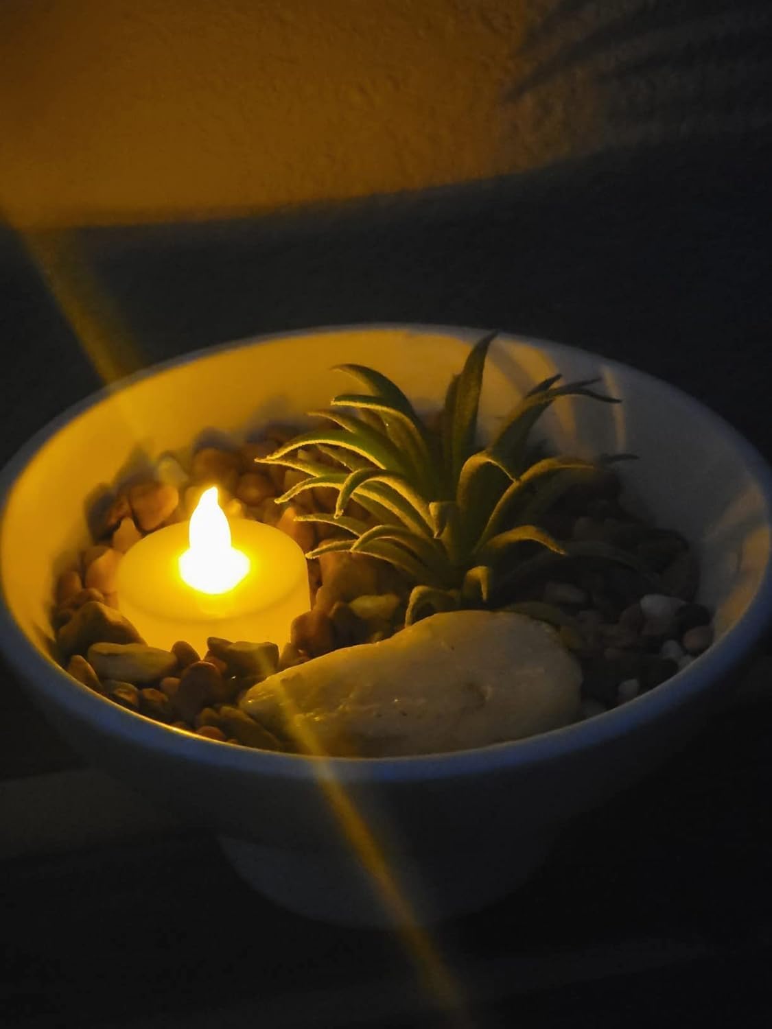 SKY-TOUCH - 24 LED Tea Lights Candles Realistic Bright Flameless Battery Operated Battery Replaceable Battery Operated for Festival Wedding Restaurant Table Decoration White