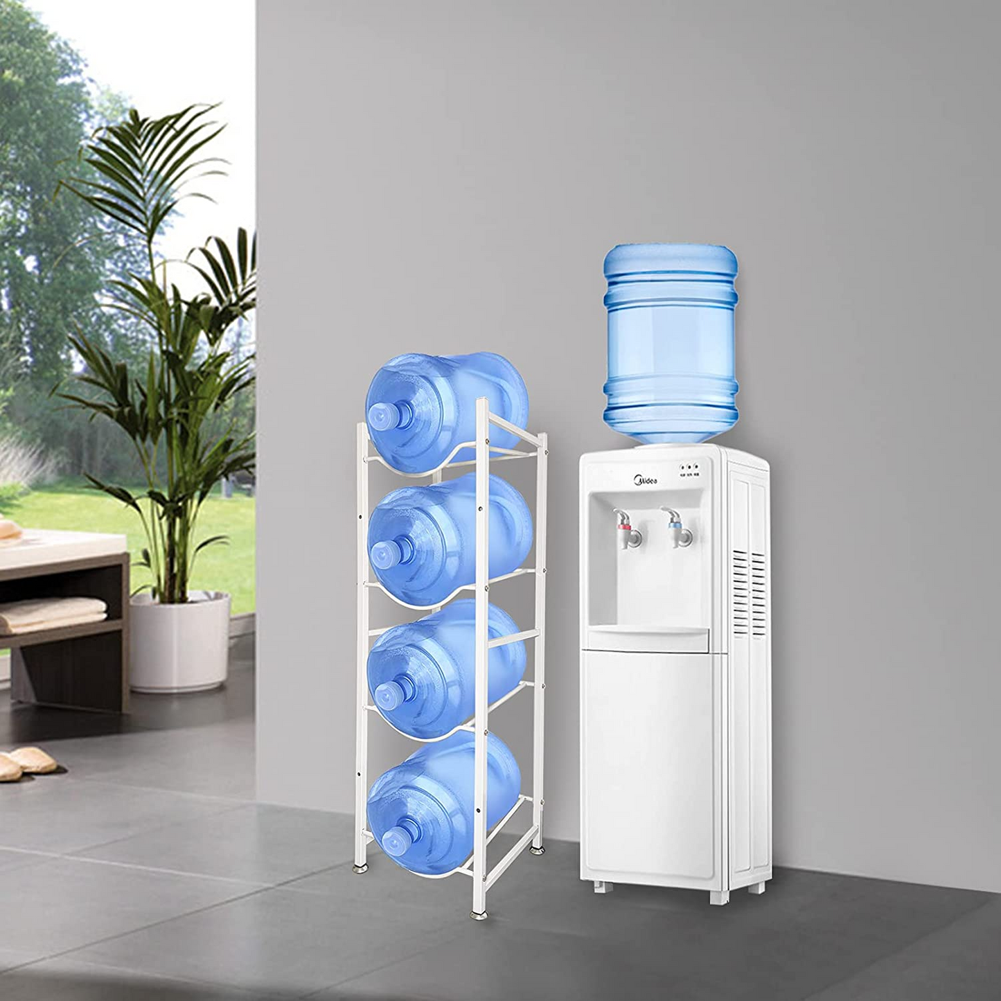 SKY-TOUCH Heavy Duty Gallon Water Organizer Space Saver, Sturdy and Durable Storage Stand for Office, Home and Gym