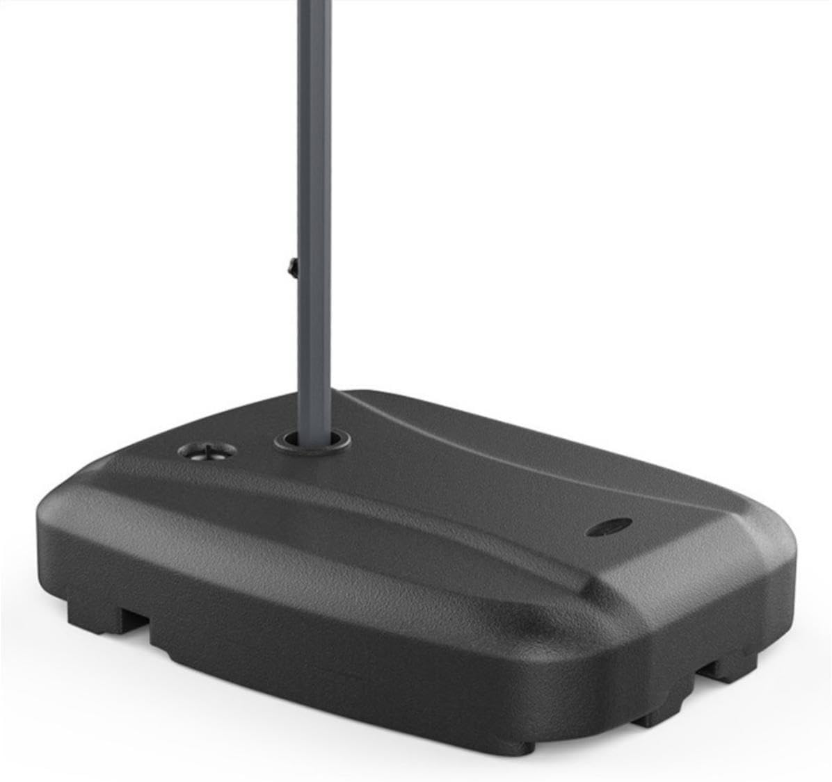 SKY-TOUCH 60L Water Tank : Square Heavy Patio Umbrella Base Stand Wind-Resistant Design with 2 Wheels (Only Water Tank, Black)