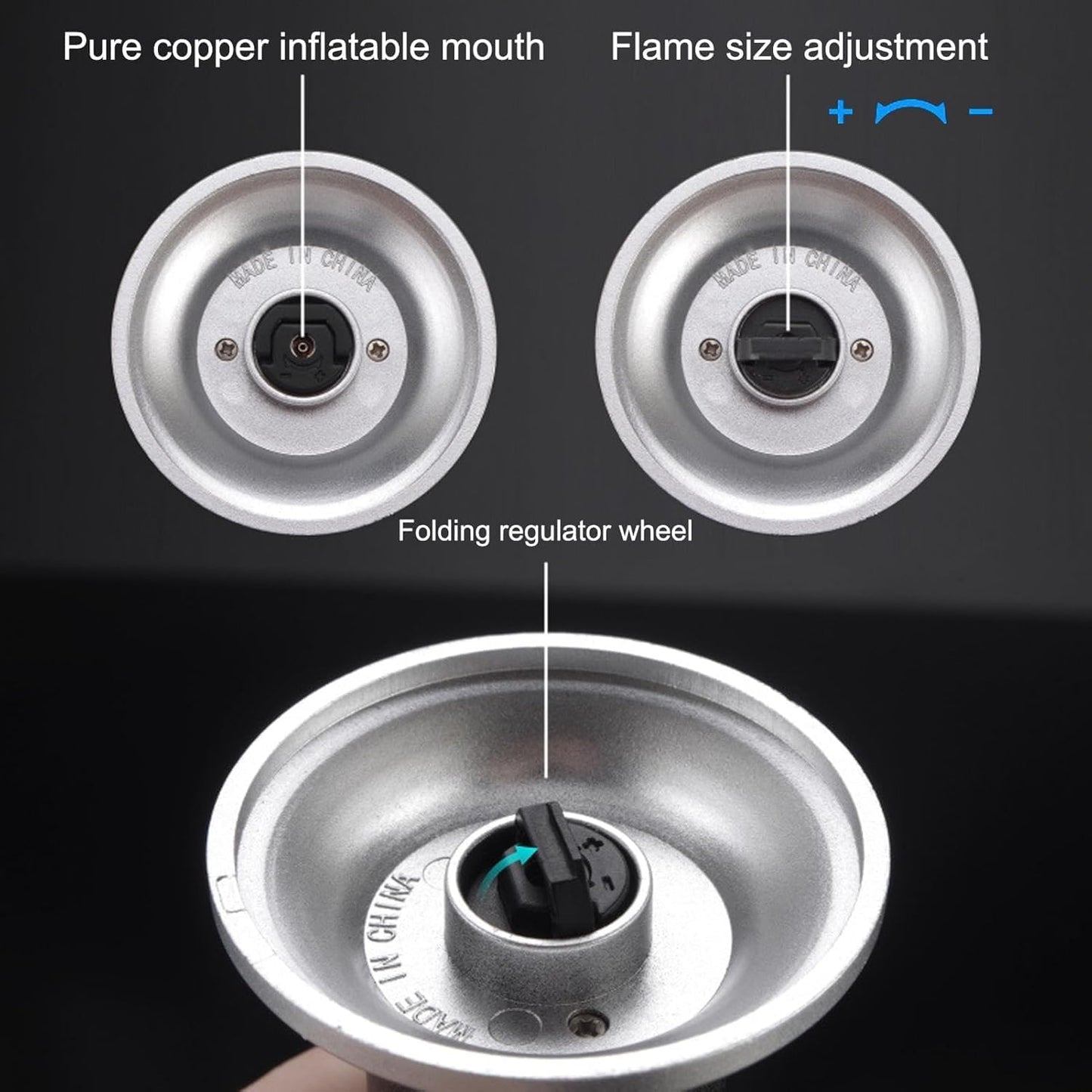 SKY-TOUCH Butane Torch Lighter, Refillable Kitchen Spray Gun With a Safety Lock, Continuous Flame Mode, And Adjustable Flame, Suitable for Cooking And Grilling, Silver - NO CONTAIN BUTANE GAS