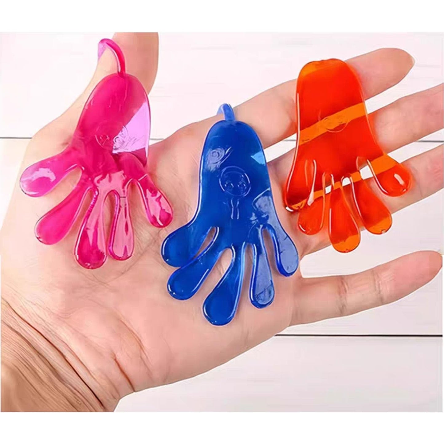 Tuko 20PCS Sticky Hands, Sticky Finger, Kids' Party Favor Sets, Fun Toys, Wacky Fun Stretchy Sticky Hands, Party Favors, Birthday Parties, Toys for Sensory Kids,20PCS