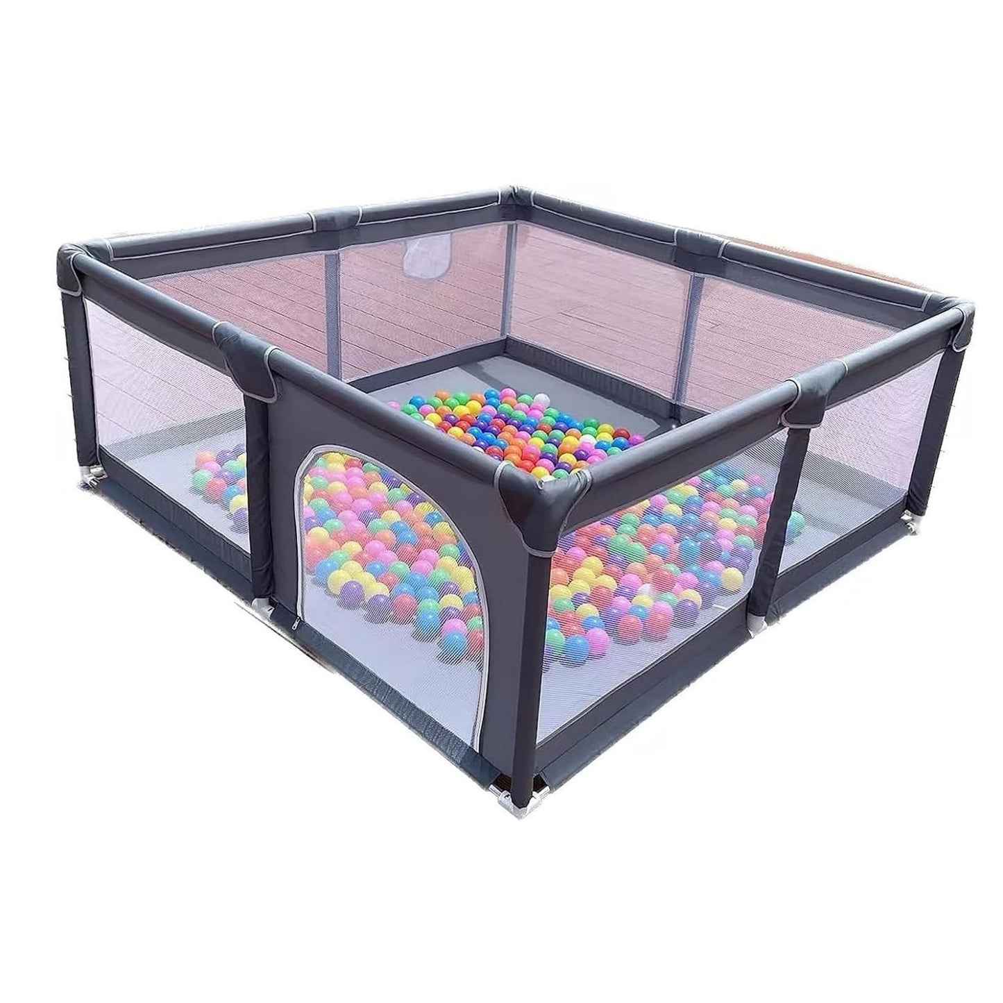 SKY-TOUCH Baby Playpen, Extra Large Playpen for Babies, Kids Safe Play Center for Babies with Breathable Mesh and Zipper Door£¬and Toddlers Gives Mommy a Break