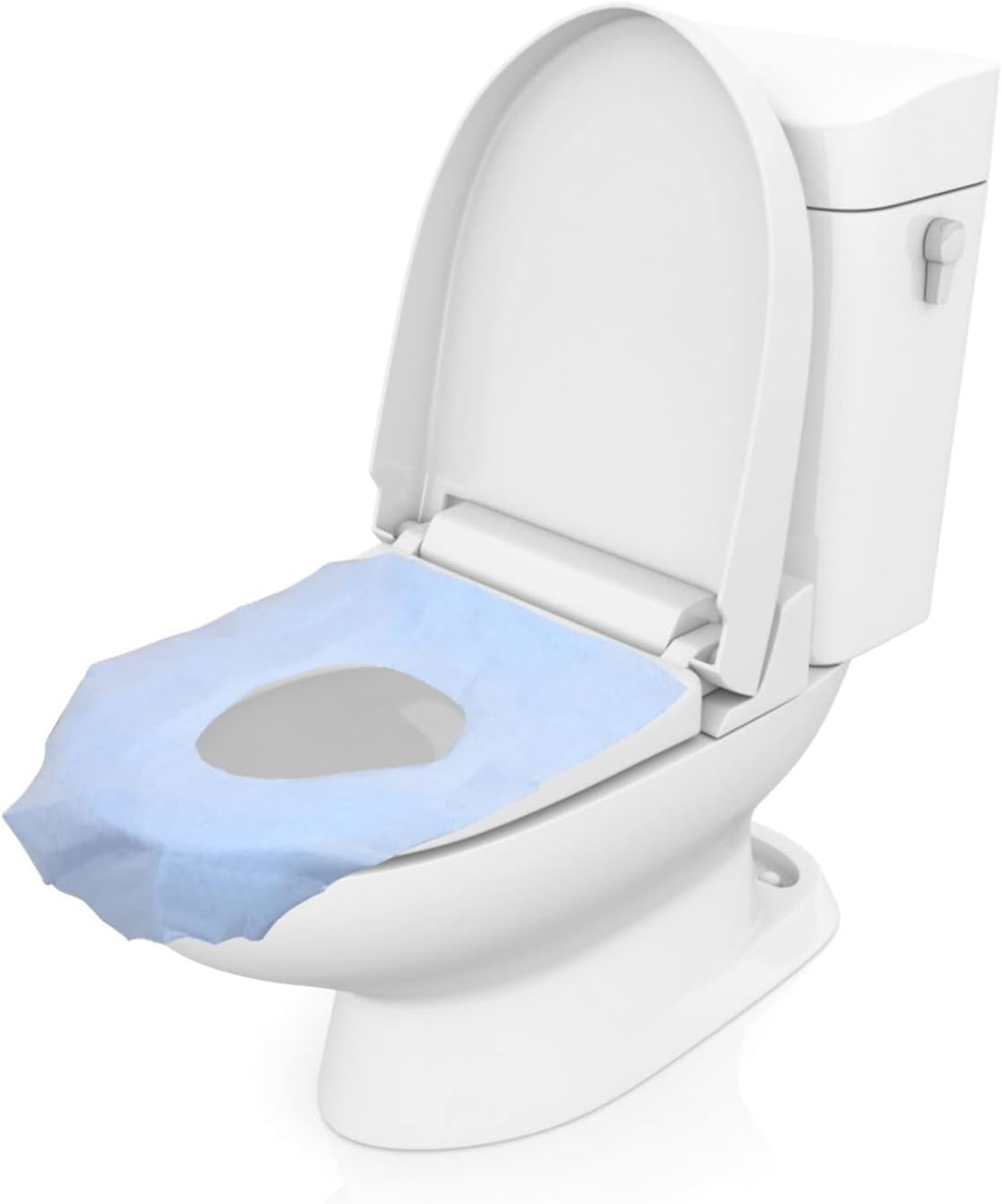 SKY-TOUCH 10pcs Disposable Toilet Seat Toilet Covers Disposable Toilet Seats Cushion Portable Toilet Disposable Planes for Kids Toilet Cushion Wood Pulp Paper Thicken Toddler Sheet,Blue,100 * 40cm