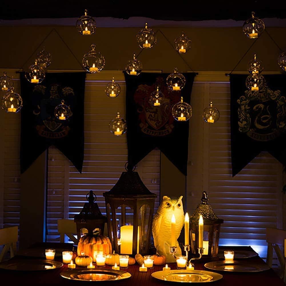 SKY-TOUCH - 24 LED Tea Lights Candles Realistic Bright Flameless Battery Operated Battery Replaceable Battery Operated for Festival Wedding Restaurant Table Decoration White