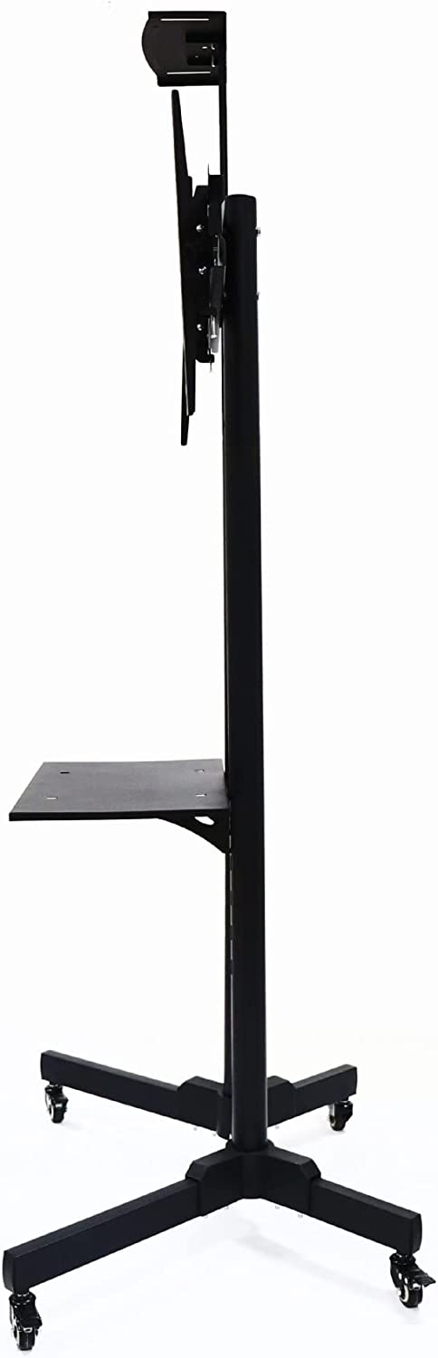 SKY-TOUCH Mobile TV stand, TV cart with Mount On Lockable Wheels For LED and LCD Screen