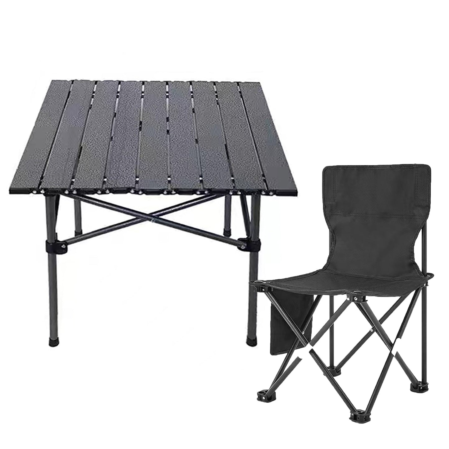 SKY-TOUCH Outdoor Folding Table and Camping Chair£¬Lightweight Folding with Aluminum Top and Carry Bag, Easy to Carry, Perfect for Outdoor, Picnic, Cooking, Beach, Hiking, Fishing