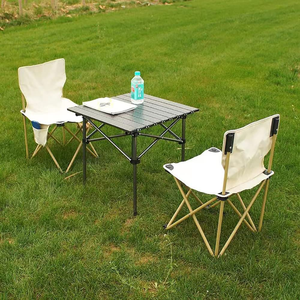 SKY-TOUCH Outdoor Folding Table and Camping Chair£¬Lightweight Folding with Aluminum Top and Carry Bag, Easy to Carry, Perfect for Outdoor, Picnic, Cooking, Beach, Hiking, Fishing