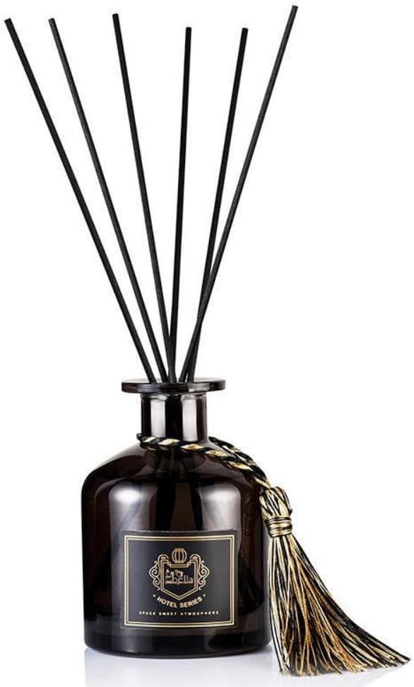 SKY-TOUCH Reed Diffuser Set : Shangri-La Blended Fragrance Diffuser Air Fresheners Aromatherapy Diffusers for Home Bedroom Bathroom Office Decor 50ml