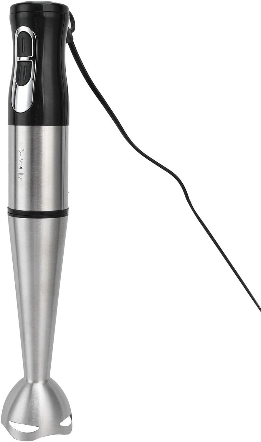 SKY-TOUCH Hand Blender,Immersion Blender Handheld, Stick Blender Electric with 3 Stainless Steel Blade Steel Blades, Chopper, Whisk, Bowl, Beaker for Making Juice,Baby Food, Soups, Sauce 700W Black