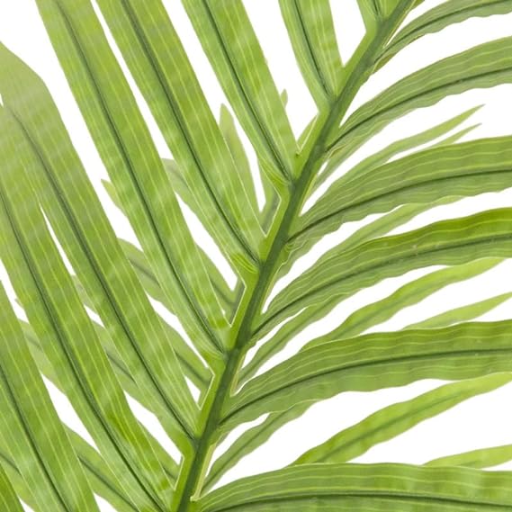 SKY-TOUCH Artificial Fake Plants: Areca Palm Faux Plants Indoor Realistic Plants with Banana Leaf for Office Home Room Decor