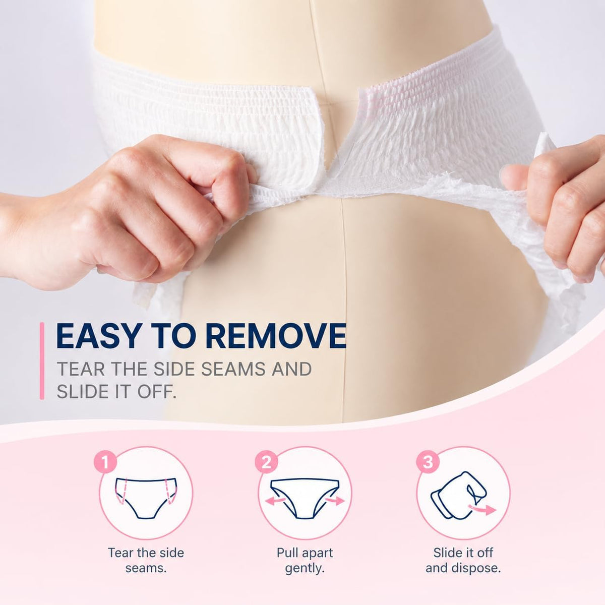SKY-TOUCH 10PCS Night Period Panty for Women XL,Ultra Absorbent Disposable Overnight Panties, 360° Leak Proof Period Panties Breathable Comfortable, Suitable Weight 64–73 kg