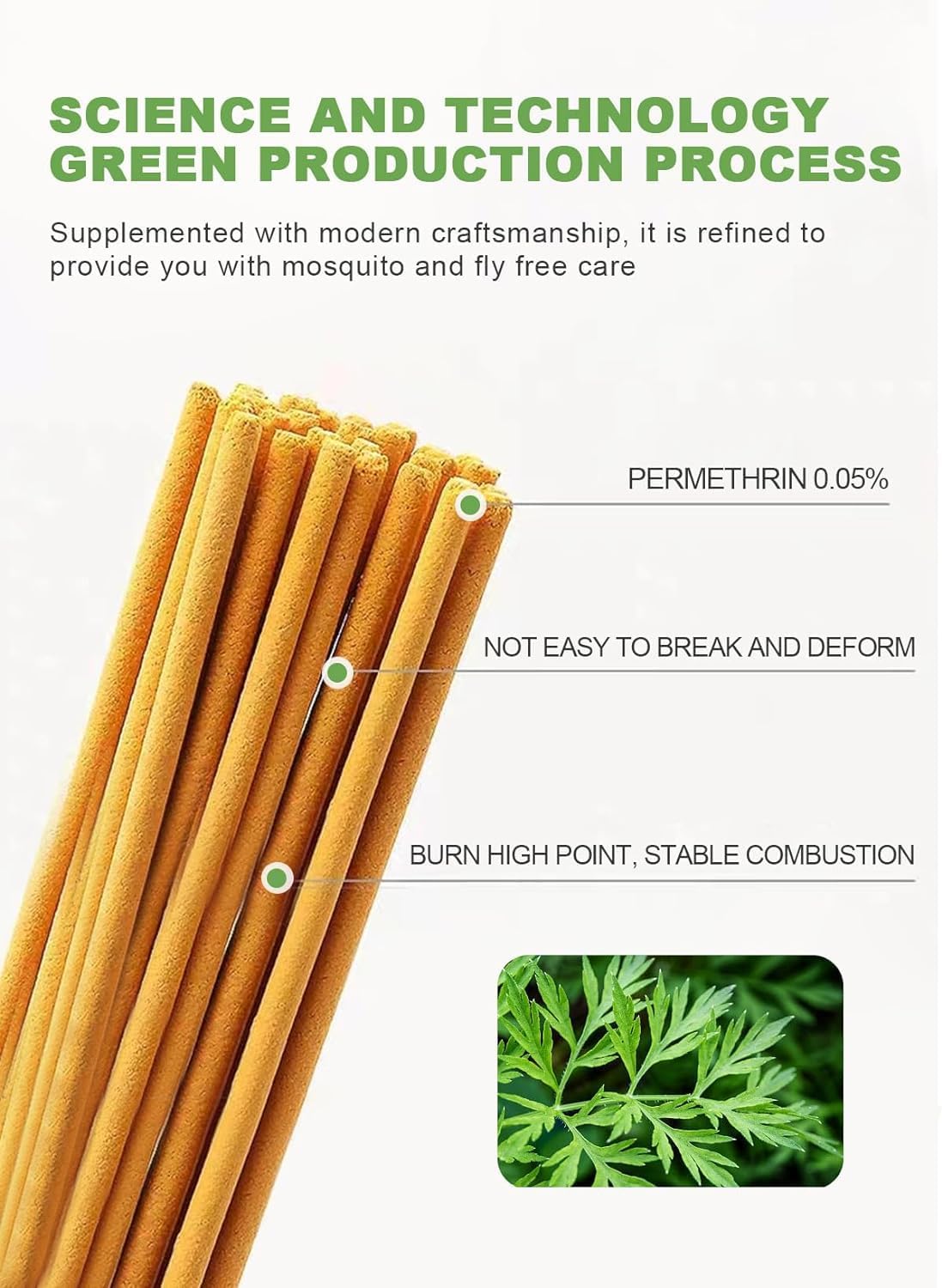 SKY-TOUCH 30Pcs Fly and Mosquito Repellent Incense Sticks: Upgraded Natural Effective Repellent DEET Free for Indoors Home Office Outdoor Backyard Travel Camping Barbecue (for Flies)