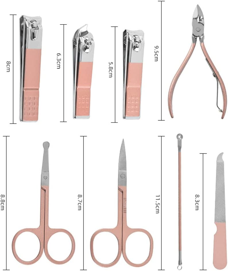 Nail Clipper Set 18Pcs, Manicure Set Stainless Steel Professional Nail Clippers Pedicure Tools For Hand Foot & Face Care Gift For Men Women Friends And Parents