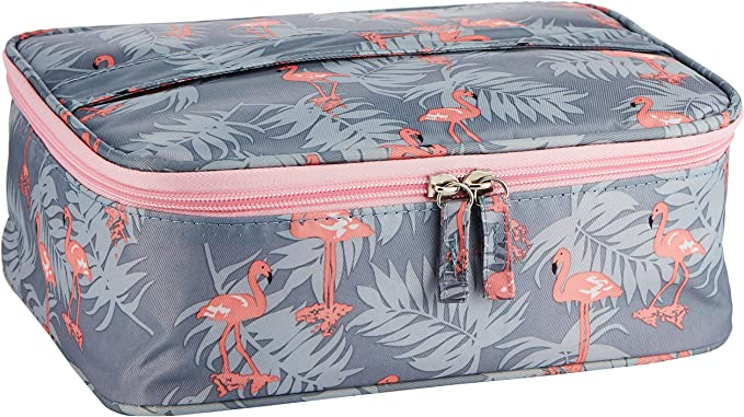 SKY-TOUCH Travel Cosmetic Bag&Makeup Bag£¬Portable and Large Capacity Travel Shower Toiletries Organizer for Women and Girls Pink£¨20cm 20cm 10cm£©