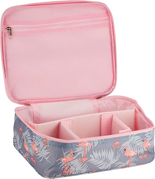 SKY-TOUCH Travel Cosmetic Bag&Makeup Bag£¬Portable and Large Capacity Travel Shower Toiletries Organizer for Women and Girls Pink£¨20cm 20cm 10cm£©