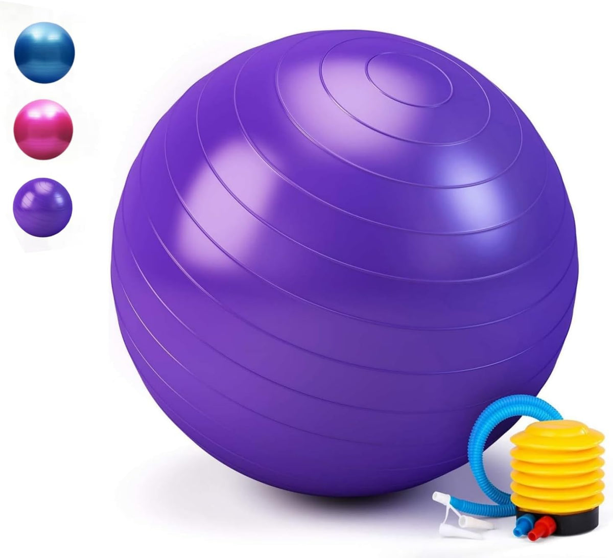 SKY-TOUCH Yoga Ball Anti-Burst, Exercise Ball with Air Pump Thickened Stability Balance Ball for Physical Fitness Exercise