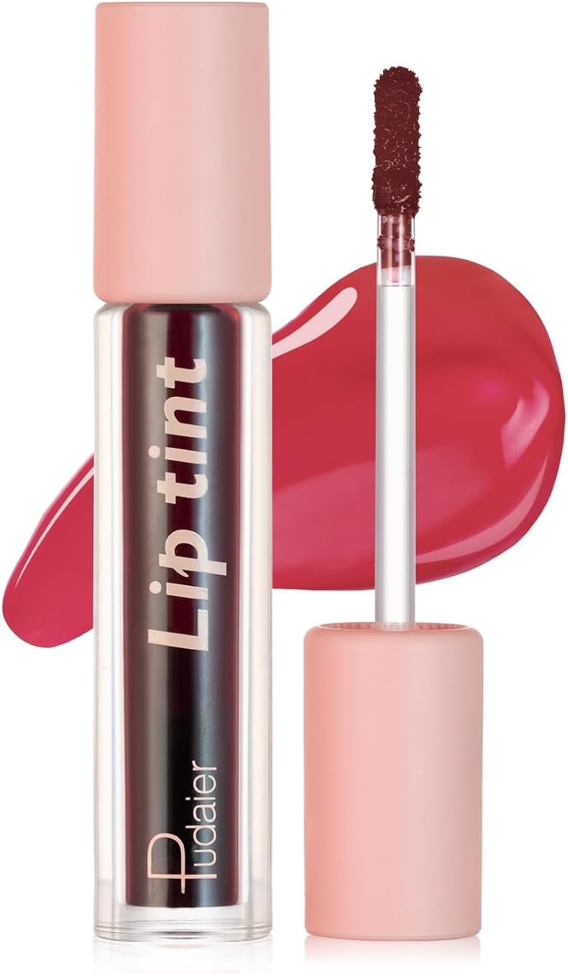 SKY-TOUCH Water Lip Tint Stain Long-Lasting Lip Tint for All-Day Wear Moisturizing Weightless and Non-sticky (#04)