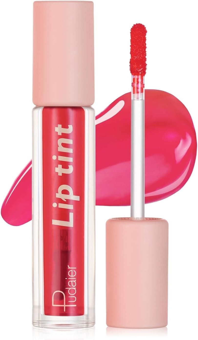 SKY-TOUCH Water Lip Tint Stain Long-Lasting Lip Tint for All-Day Wear Moisturizing Weightless and Non-sticky (#01)