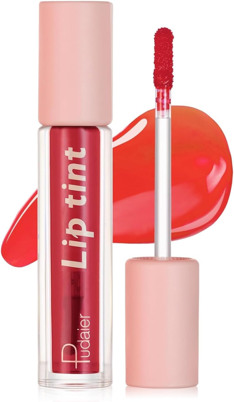SKY-TOUCH Water Lip Tint Stain Long-Lasting Lip Tint for All-Day Wear Moisturizing Weightless and Non-sticky (#07)
