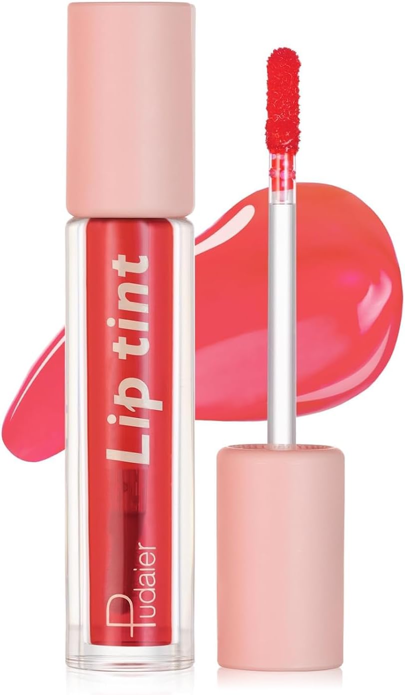 SKY-TOUCH Water Lip Tint Stain Long-Lasting Lip Tint for All-Day Wear Moisturizing Weightless and Non-sticky (#05)