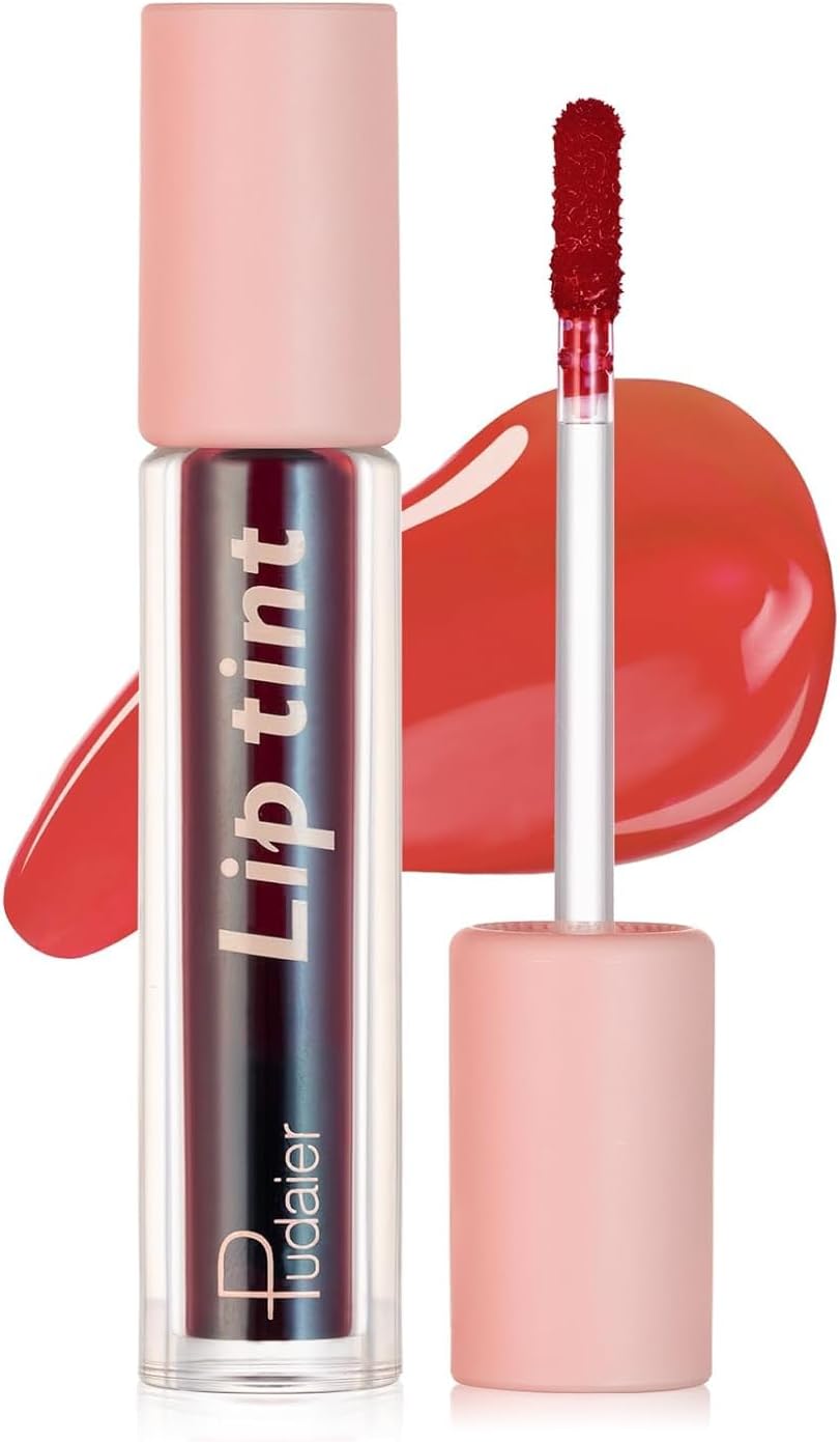 SKY-TOUCH Water Lip Tint Stain Long-Lasting Lip Tint for All-Day Wear Moisturizing Weightless and Non-sticky (#08)