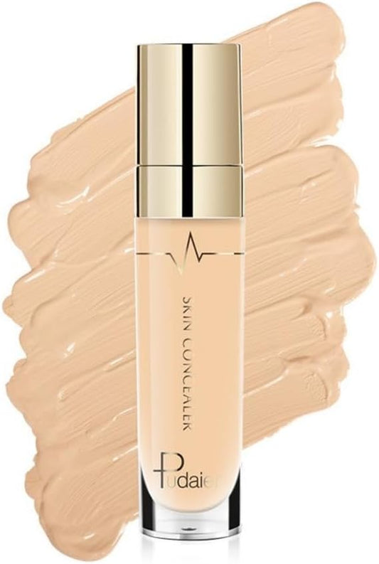 SKY-TOUCH Foundation Concealer BB Cream Concealer Waterproof Sweat Proof Long Lasting Full Coverage Matte Liquid Concealer Concealing Blemishes Dark Spots and Dark Circles for Face and Eyes (#5 5ml)