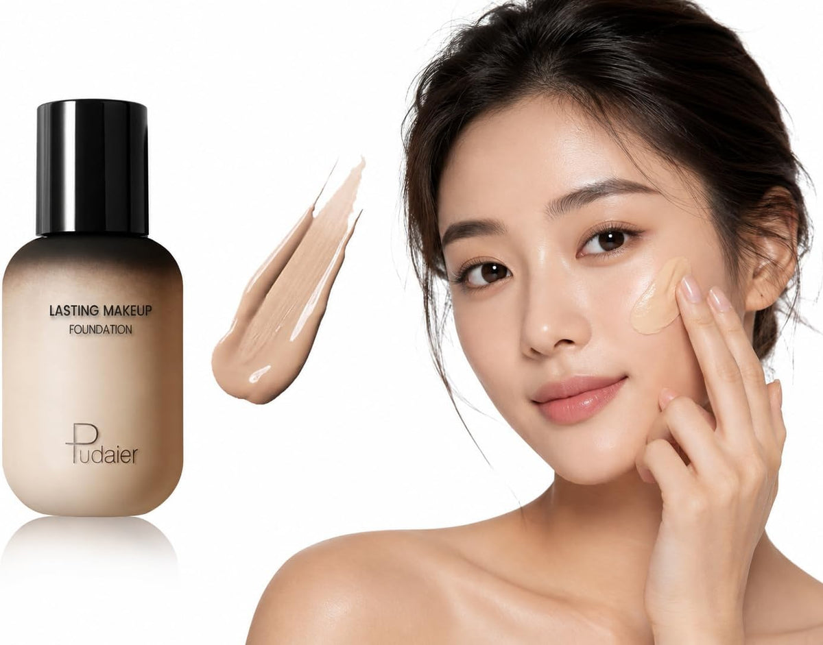 SKY-TOUCH Concealing 24-Hour Liquid Foundation For Face & Body Full Coverage - Invisible Pores, Covering Blemishes(1CF 40ml)