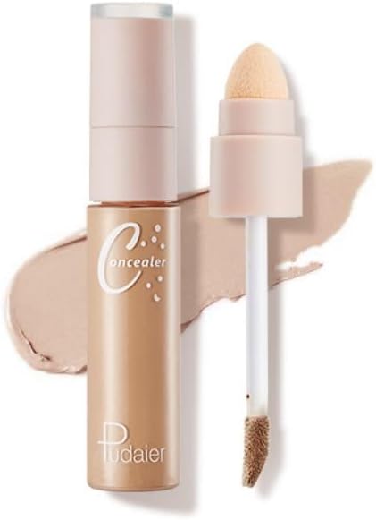 SKY-TOUCH Concealer Stick : Double Head Conceals, Covers, Hydrates, Highlights, Waterproof, 7 Colors, All-Day Wear, Lightweight (#03 13g)