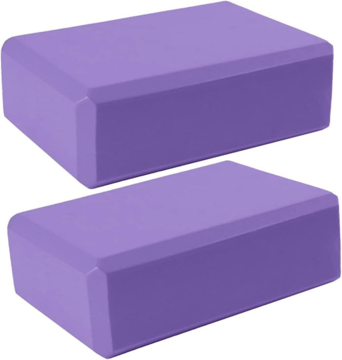 SKY-TOUCH 2 Pack Yoga Block Brick, Non Slip Yoga Block Brick Foam Home Exercise Fitness Gym High Density EVA Foam Blocks for Improve Stretching Yoga/Pilates/Fitness 9"x6"x3"