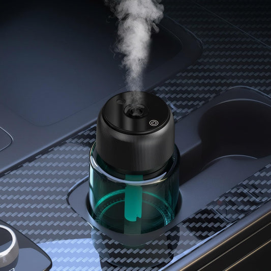 SKY-TOUCH Car Air Fresheners : 160ml Smart Diffuser with Starry Sky Projection USB Rechargeable 3 Spray Modes Aroma Diffuser for Home, Office & Car (Ebony Agarwood)