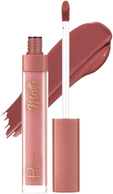 SKY-TOUCH Matte Velvet Liquid Lipstick – Waterproof, Long-Lasting & Highly Pigmented Non-Stick Lip Gloss(03)