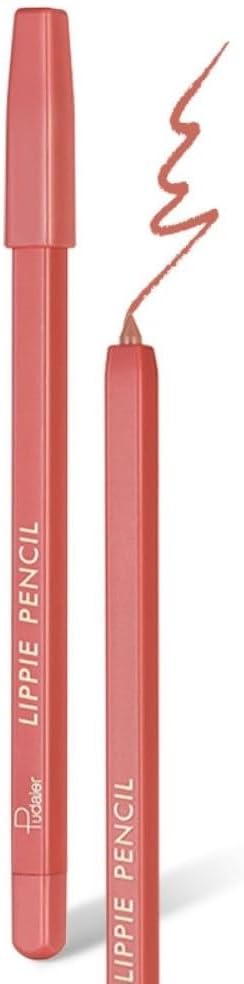 SKY-TOUCH Matte Lip Liner Pencil – Smooth & Silky Texture, Waterproof & Long-Lasting – Mixed Shades for Fuller Lip Shape – Soft, High-Pigment Lip Contour Pencil with Built-in Sharpener(01)