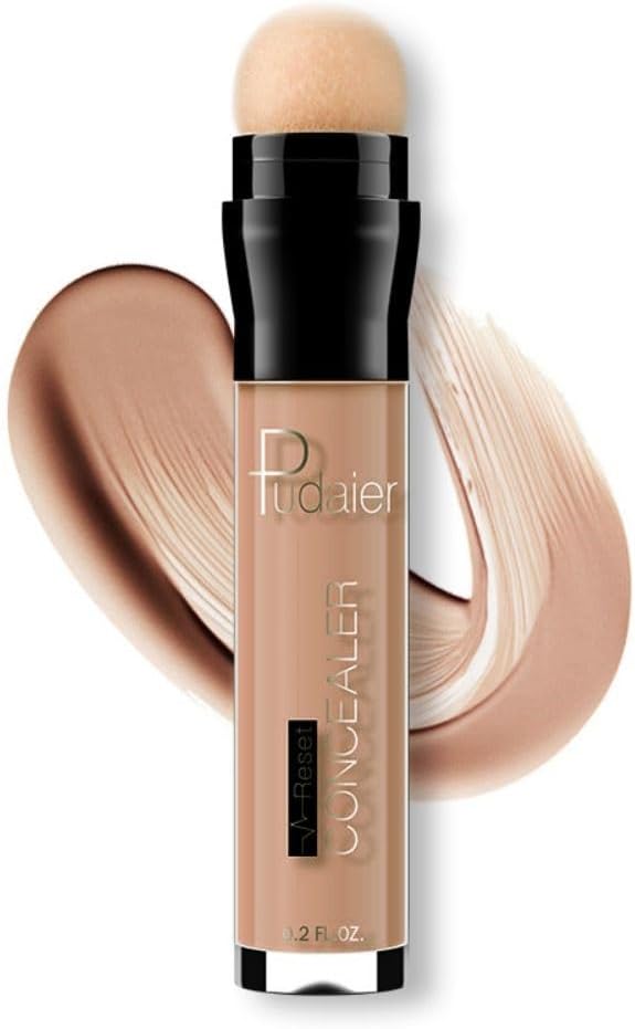 SKY-TOUCH Exquisite Concealer Pen – Full Coverage for Dark Circles, Eye Bags, Spots, Fine Lines, Pores & Lightweight Mousse Texture, Long-Lasting, Moisturizing & Breathable, No Caking or Fading(02)
