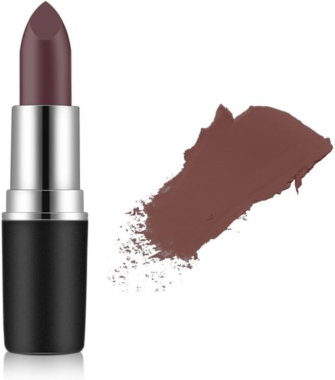 SKY-TOUCH Velvet Matte Lipstick Set – Long Lasting Waterproof Non-Stick Cup Lipsticks, Highly Pigmented & Easy to Apply, Smudge-Proof & Even Finish(#18)