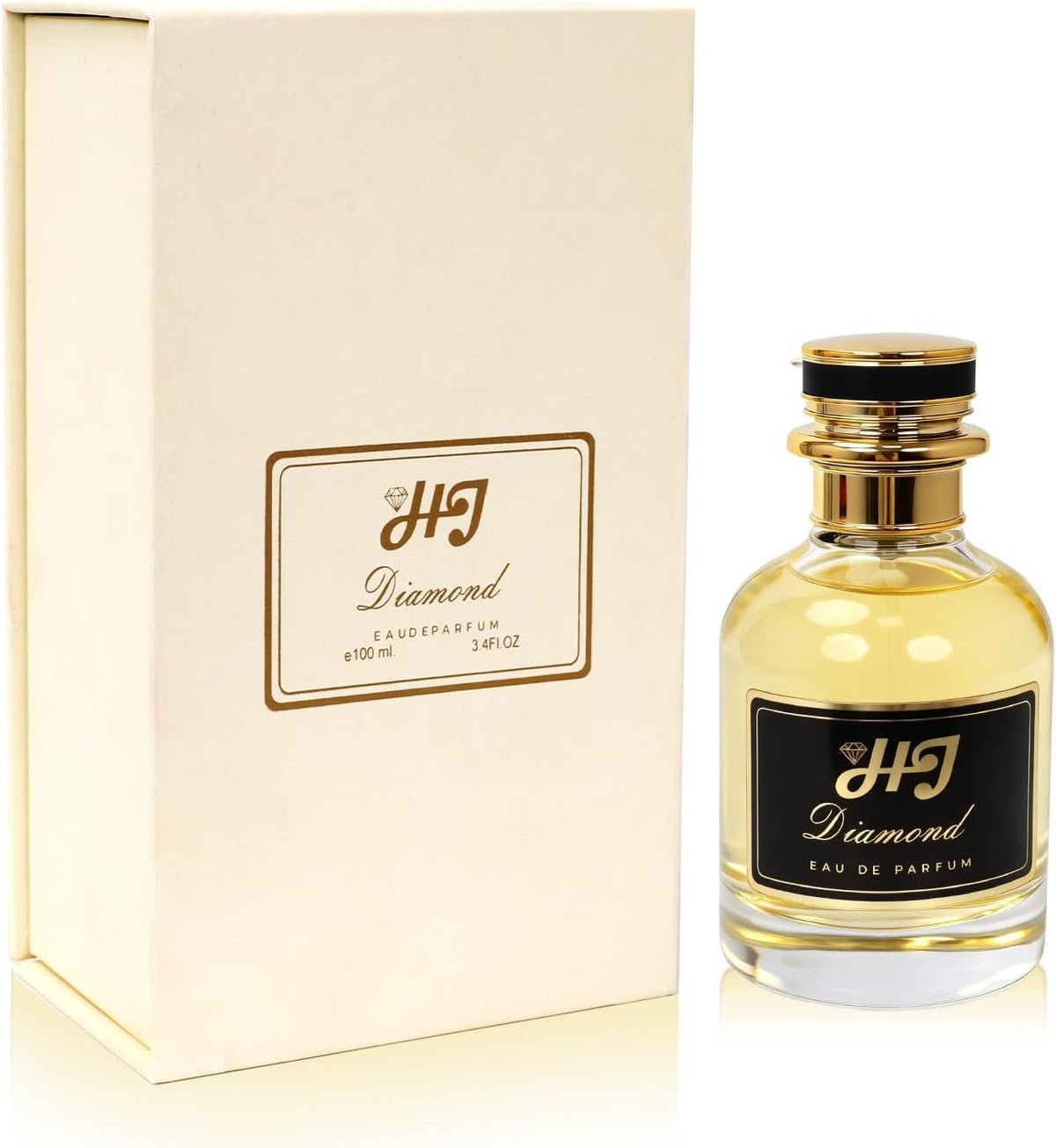 SKY-TOUCH Eau de Parfum, 100ml / 3.4 Fl.Oz, Long Lasting Perfume for Men & Women, Elegant Bottle Design(Diamond)