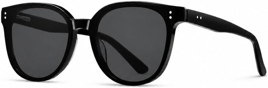 SKY-TOUCH Unisex Retro Oval Sunglasses — Acetate Frame+Titanium hinge, Polarized Lenses Suitable for Driving and Sports, Eco-friendly Packaging