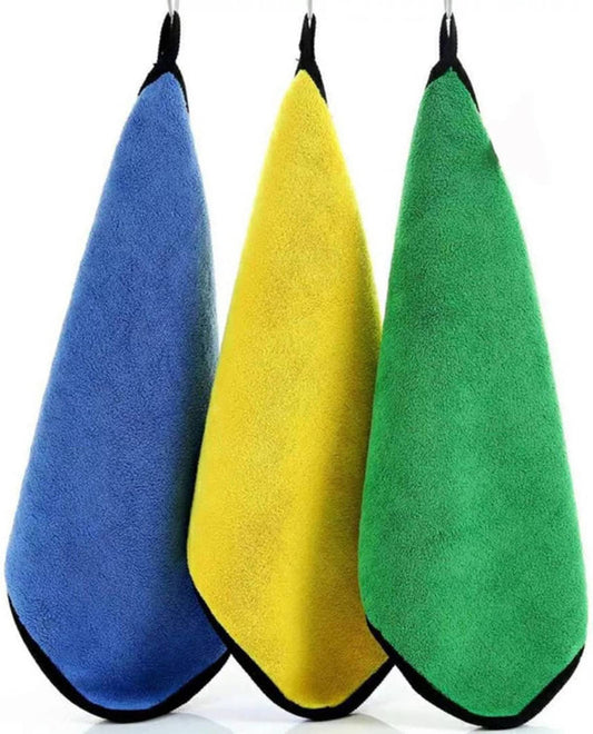 SKY-TOUCH 3pcs Microfiber Drying Towel for Car Cleaning and Detailing