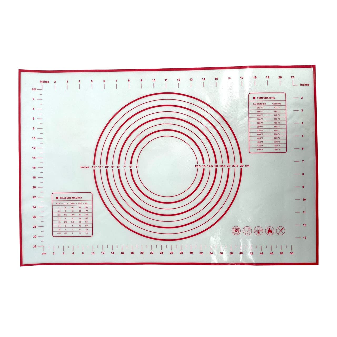Sky-Touch 60X40Cm Non-Stick Silicone Baking Mat Kneading Pad Sheet Glass Fiber Rolling Dough Large Size For Cake Macaron Kitchen Tools