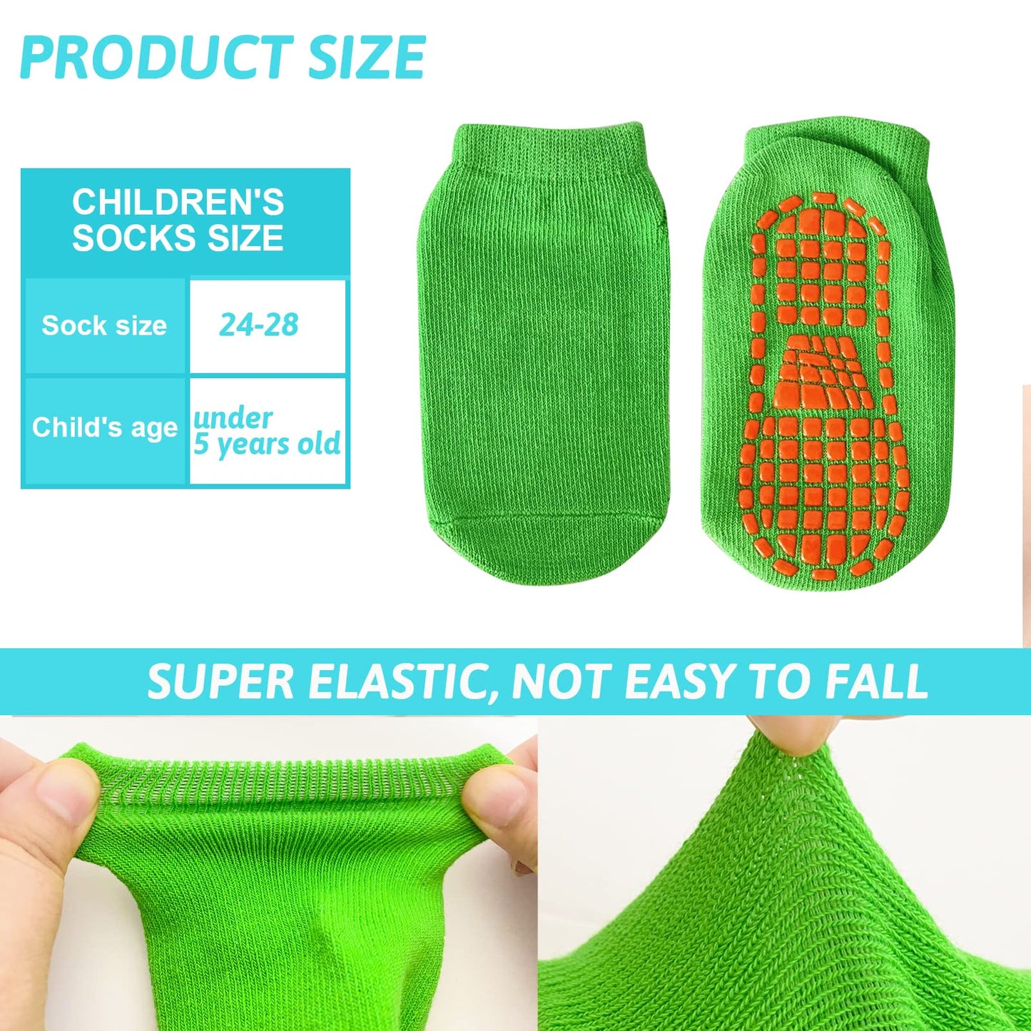 SKY-TOUCH Non Slip Parent-Child Socks, Anti-Slip Sock trampoline Sock for Boys Girls Baby Kids, Non-slip Yoga Socks Women 29-42