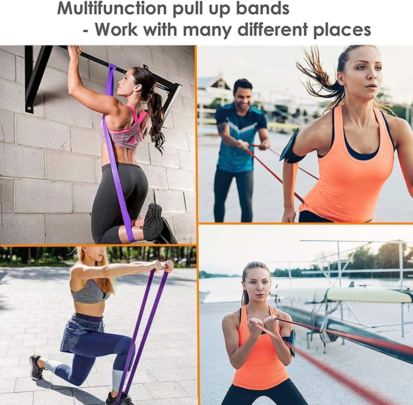 SKY-TOUCH Pull Up Assist Bands, Stretch and Mobility Bands for Resistance Training, Physical Therapy and Home Workout