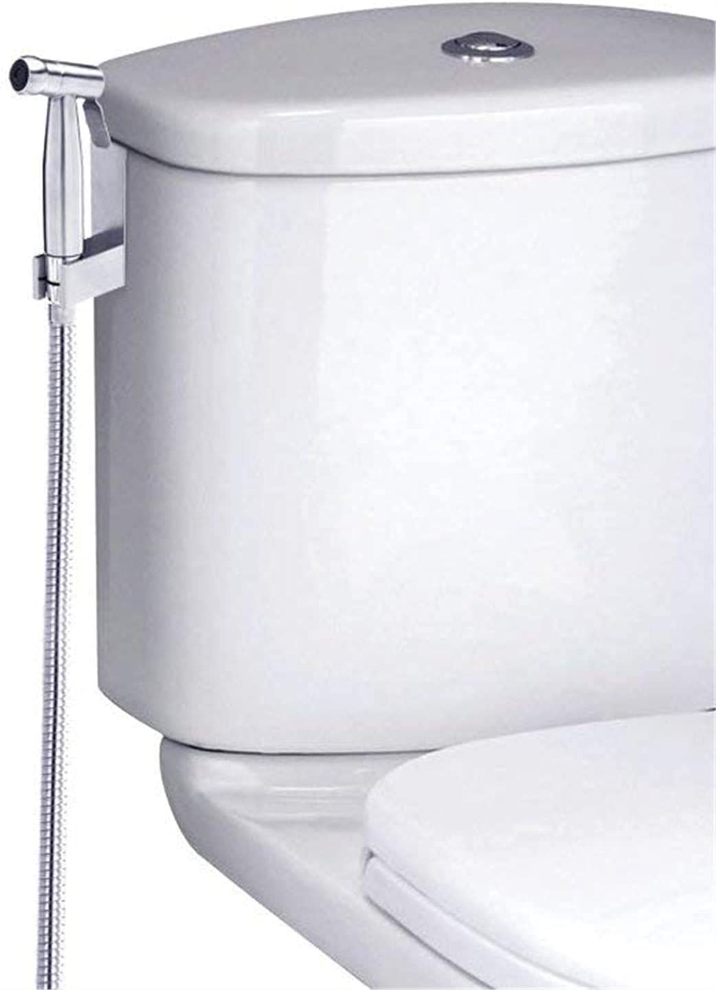 SKY-TOUCH 3 Pieces Toilet Bidet Spray Gun Set, Shattaf Kit Handheld Self-Cleaning for Washroom and Bathroom, Toilet Water Sprayer, Silver