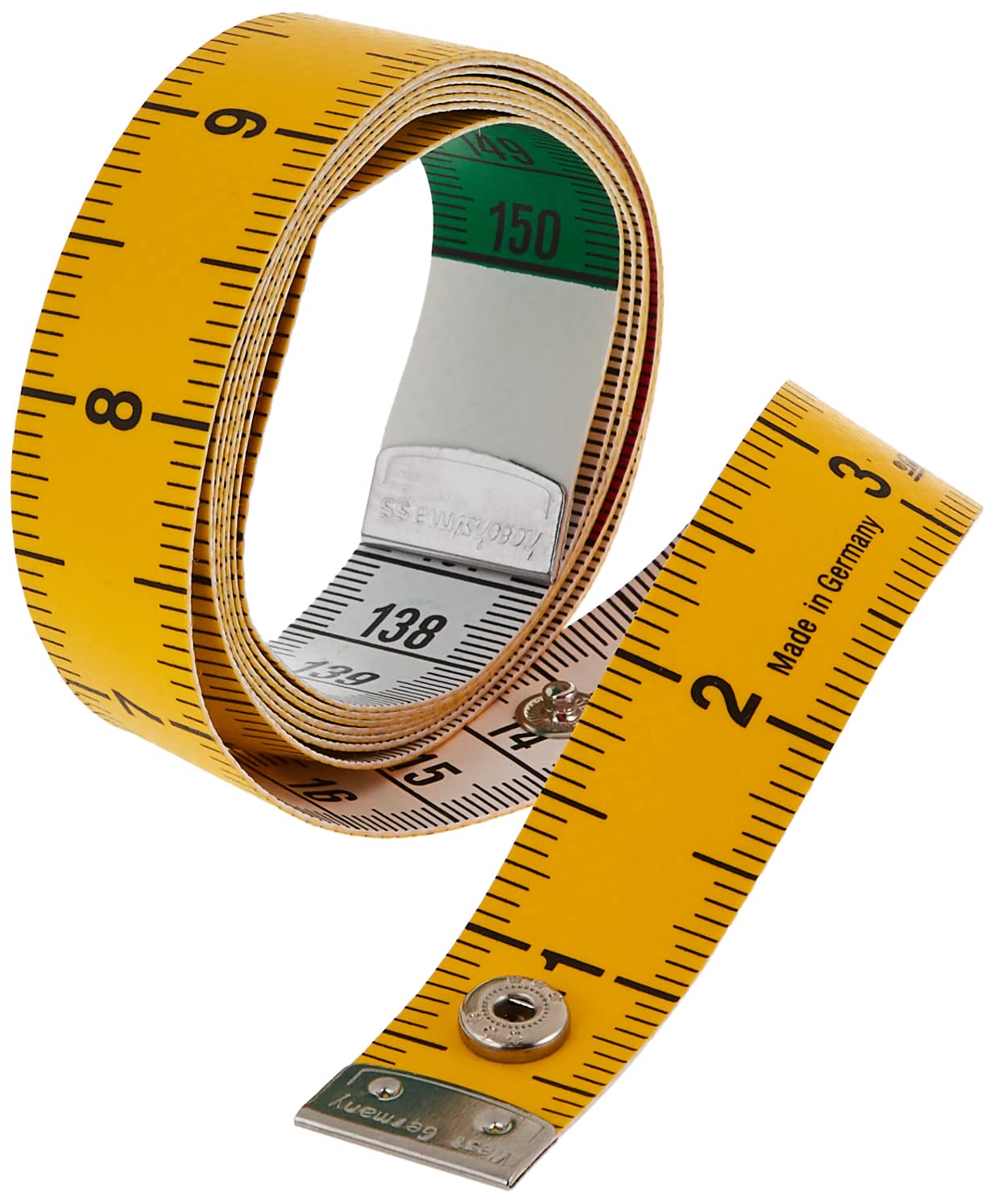 SKY-TOUCH Tape Measure for Body Fabric Sewing Tailor Cloth Knitting Home Craft Measurements, 150-cm Soft Multicolor Tape Measure Body Measuring Tape Set with Snap Button Closure, Dual Sided