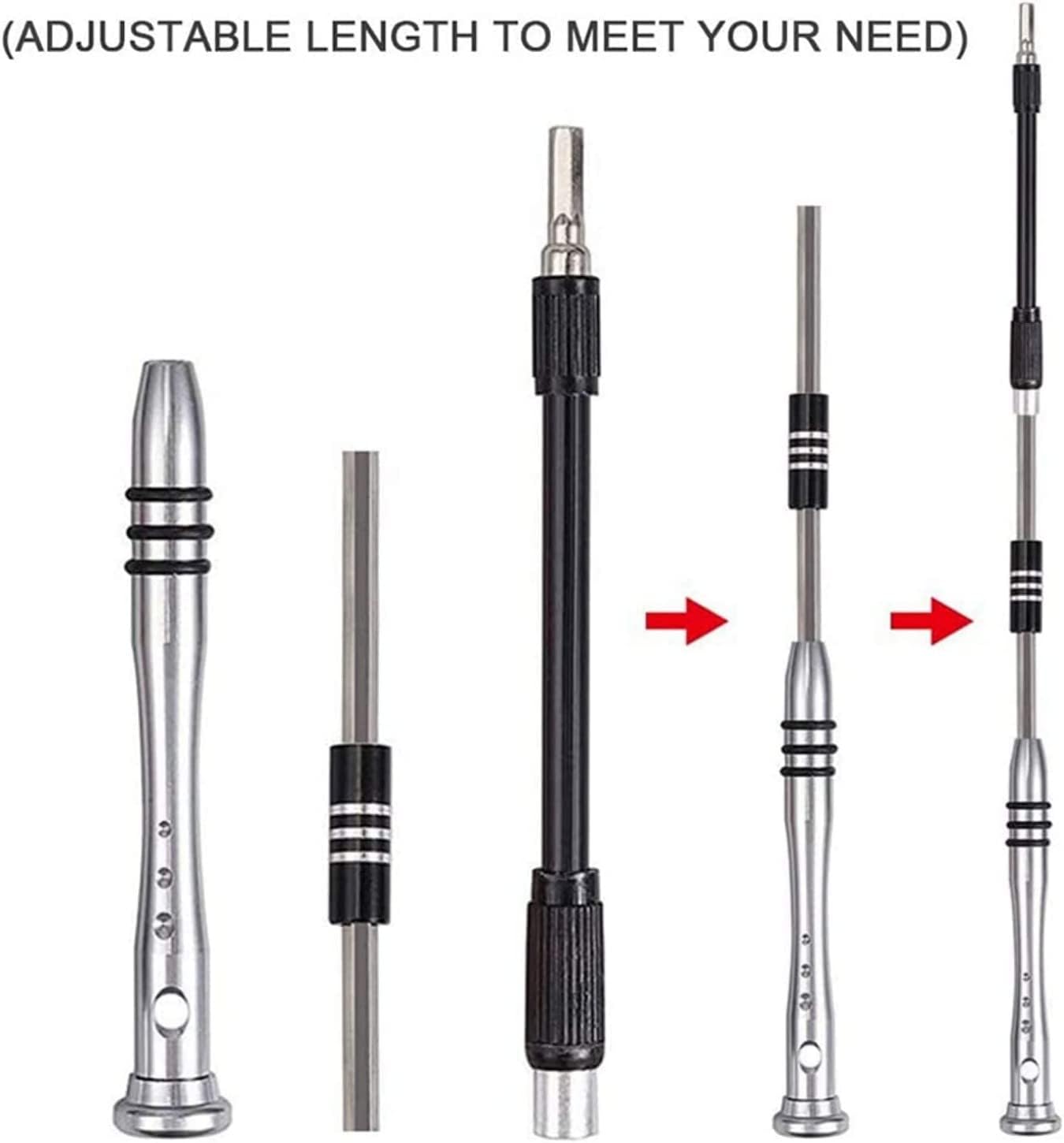 SKY-TOUCH Precision Screwdriver Set, 110 in 1 Magnetic Driver Repair Tool Kits for Phone, Screwdriver for Mobile Phone, Eyeglasses, Watch, Game Console, Tablet, Pc And Other Electronic Equipment