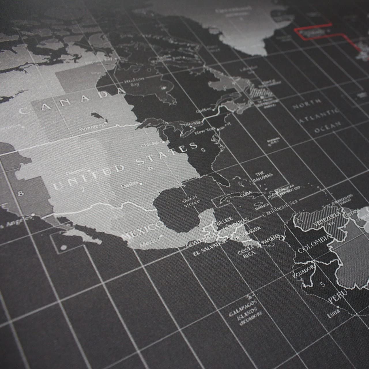 SKY-TOUCH Large Gaming Mouse Pad 900x400mm, World Map Desk Pad Anti-Skid Rubber Base and Stitched Edges, Keyboard Mouse Mat for Gamers, Home, Office and Studio