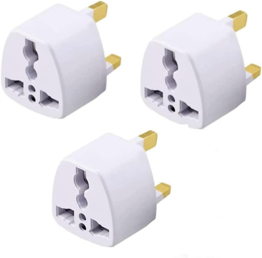SKY-TOUCH 3PCS Universal Travel Plug Adapter, AU UK EU to US AC Power Plug Power Adapter 3 Pin Travel Wall Plug Converter