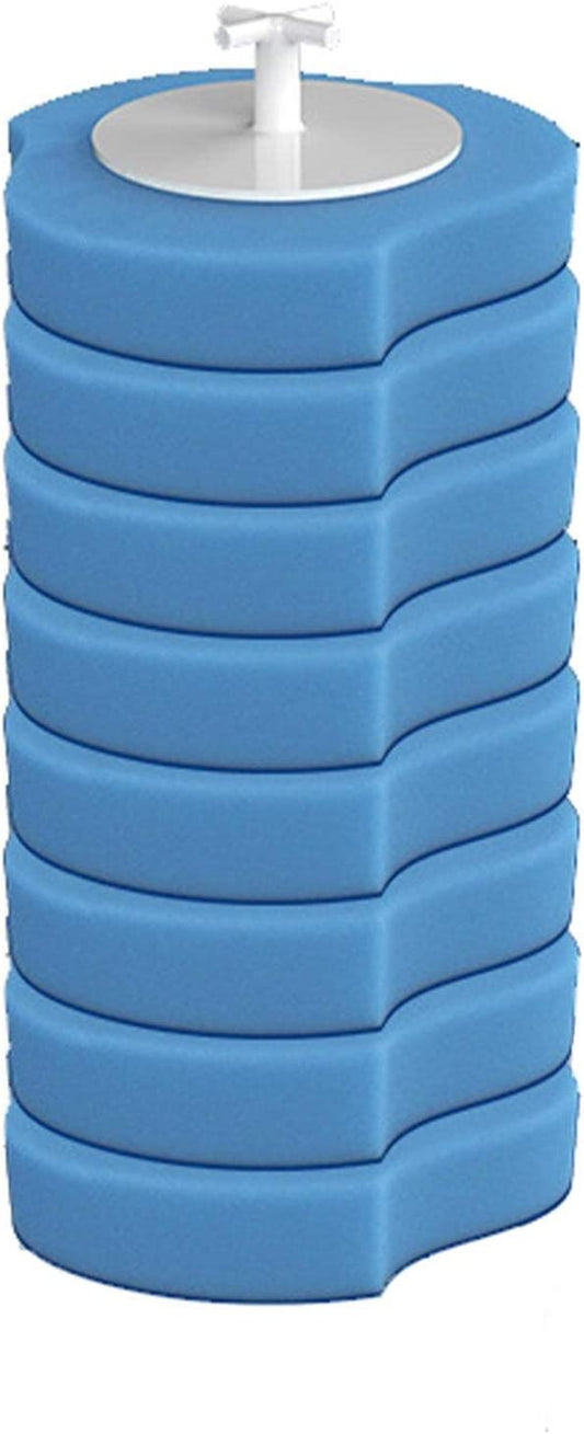 SKY-TOUCH Toilet Cleaning Brush with Holder, 8-Piece Set of Disposable Refill Heads for Easy Bathroom Cleaning