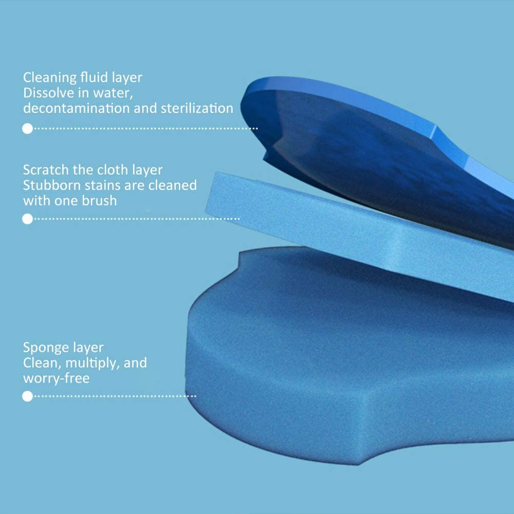 SKY-TOUCH Toilet Cleaning Brush with Holder, 8-Piece Set of Disposable Refill Heads for Easy Bathroom Cleaning