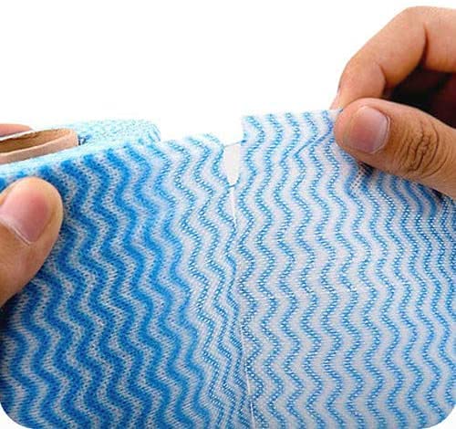 SKY-TOUCH 3 Rolls Reusable Cleaning Wipe Sheet, Multipurpose Towel Cleaning Cloth, Disposable, Non-Stick Wiping Rags, Household Paper Towels for Kitchen, House Cleaning Cloth Towel, 6974042151935