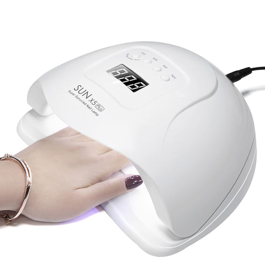 SKY-TOUCH Professional Gel Polish LED Nail Lamp, 54W UV/LED Dryer for Manicure and Pedicure, Sun X5 Plus, Curing Tool for Nail Polish and Nail Art, White