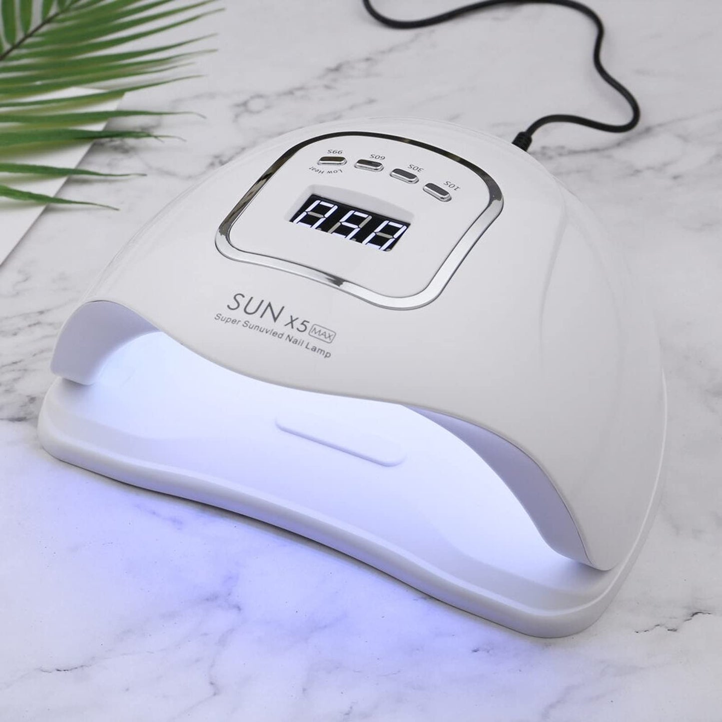 SKY-TOUCH Professional Gel Polish LED Nail Lamp, 54W UV/LED Dryer for Manicure and Pedicure, Sun X5 Plus, Curing Tool for Nail Polish and Nail Art, White